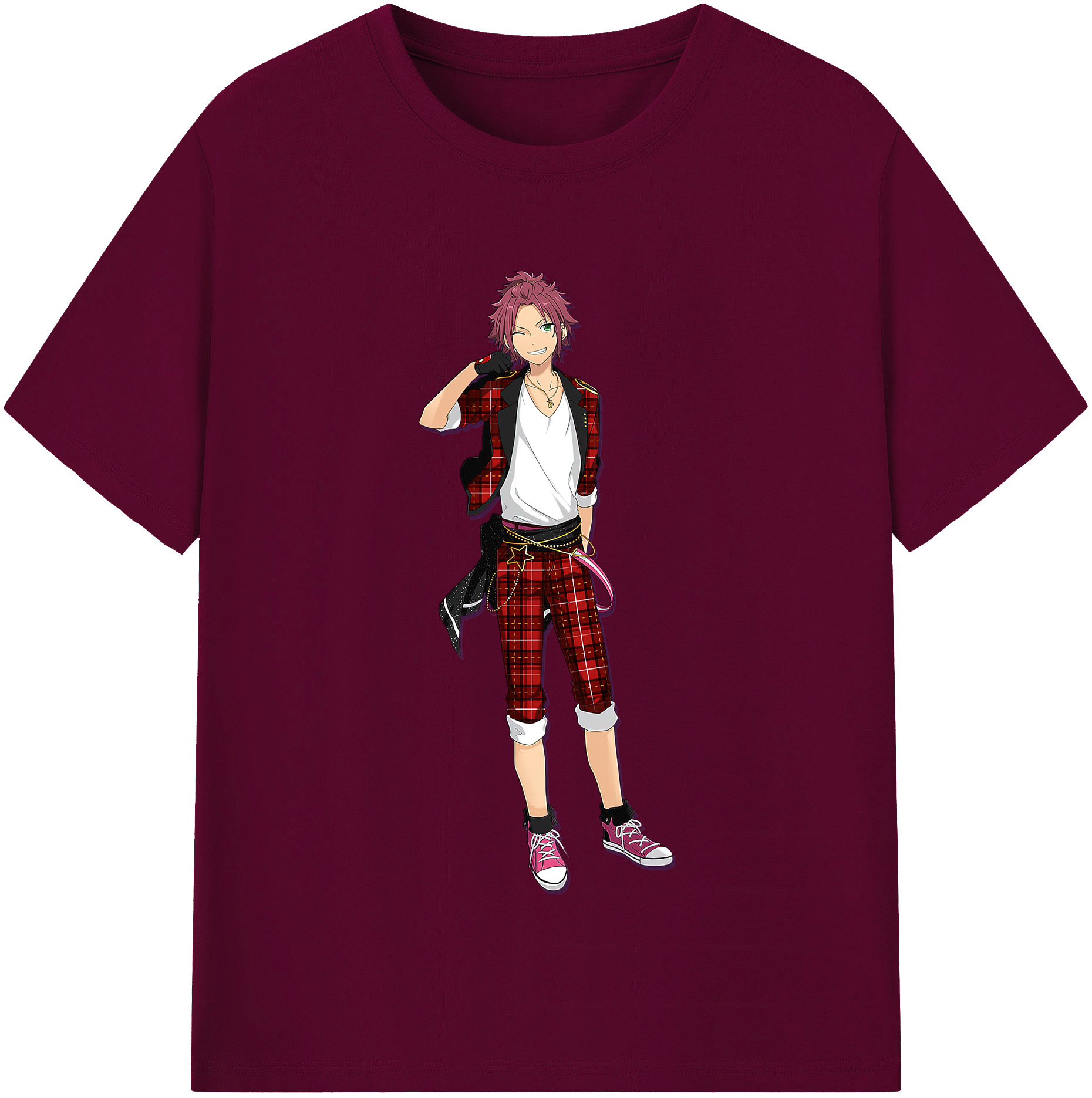 （画像用） あんさんぶるスターズ! Ensemble Stars レディースカジュアルプリントTシャツ（綿100％）